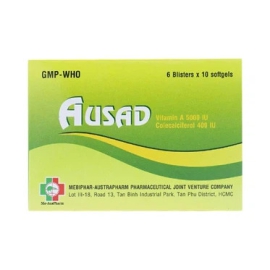 Thuốc Ausad Mebiphar bổ sung vitamin (6 vỉ x 10 viên)