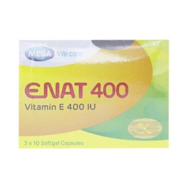 Enat 400 bổ sung Vitamin E, ngăn lão hóa (3 vỉ x 10 viên)