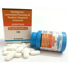 Thuốc Acriptega 50/300/300mg Mylan điều trị nhiễm virus gây suy giảm miễn dịch ở người HIV-1 (30 viên)