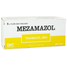Thuốc Mezamazol 5mg Hà Tây hỗ trợ điều trị chứng cường giáp (10 vỉ x 10 viên)
