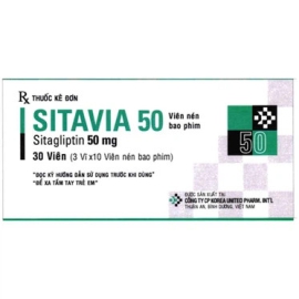 Thuốc Sitavia 50mg United điều trị đái tháo đường type 2 (3 vỉ x 10 viên)