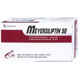 Thuốc Meyersiliptin 50 hỗ trợ kiểm soát đường huyết (3 vỉ x 10 viên)