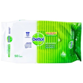 Khăn ướt Dettol làm sạch, kháng khuẩn (50 miếng)