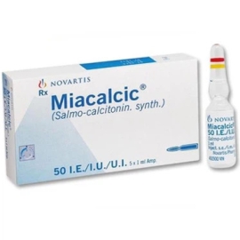 Thuốc tiêm Miacalcic Novartis điều trị tăng canxi máu ác tính (5 ống)