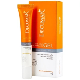 Gel ngừa mụn Nano Curcumin Decumar Advanced làm mờ các vết sẹo, vết thâm do mụn (20g)