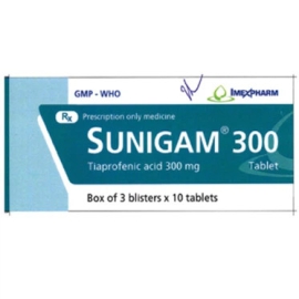 Thuốc Sunigam 300mg Imexpharm giúp giảm đau, kháng viêm (3 vỉ x 10 viên)