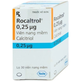 Thuốc Rocaltrol 0.25mcg Catalent điều trị loãng xương, thiểu năng tuyến cận giáp (30 viên)