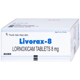 Thuốc Livorax 8mg Micro hỗ trợ giảm đau tạm thời nhẹ đến trung bình (100 viên)