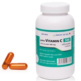 Thuốc Vitamin C 500mg Imexpharm trị Acid hóa nước tiểu (Lọ 200 viên)