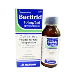 Thuốc Bactirid 100mg/5ml Medicraft hỗ trợ điều trị nhiễm khuẩn đường hô hấp, tiết niệu (30ml)