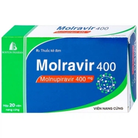 Thuốc Molravir 400mg Boston điều trị Covid-19 nhẹ đến trung bình (20 viên)