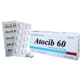 Thuốc Atocib 60mg DHG hỗ trợ điều trị viêm xương khớp (3 vỉ x 10 viên)