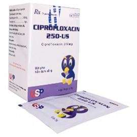 Thuốc Ciprofloxacin 250mg US Pharma điều trị viêm đường tiết niệu (10 gói)