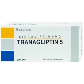 Thuốc Tranagliptin 5 Tipharco điều trị đái tháo đường tuýp 2 (3 vỉ x 10 viên)