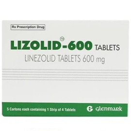 Thuốc Lizolid-600mg Glenmark hỗ trợ điều trị nhiễm khuẩn (4 viên)