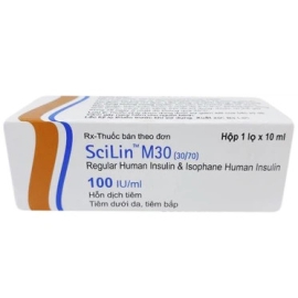 Thuốc tiêm Scilin M30 100IU/ml Bioton điều trị đái tháo đường (10ml)