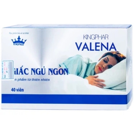 Viên uống Valena Kingphar giúp an thần, hỗ trợ dễ ngủ, ngủ ngon giấc (40 viên)