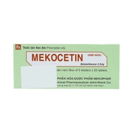 Thuốc Mekocetin 0.5mg Mekophar điều trị thấp khớp, bệnh collagen (100 viên)