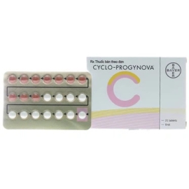 Thuốc Cyclo-Progynova Bayer hỗ trợ điều trị hội chứng thiếu estrogen (21 viên)