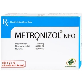 Viên đặt âm đạo Metronizol Neo OPV điều trị viêm nhiễm âm đạo (10 viên)