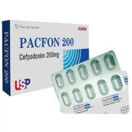 Thuốc Pacfon 200mg US Pharma điều trị nhiễm khuẩn nhẹ và vừa (1 vỉ x 10 viên)