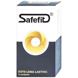 Bao cao su Safefit Comfortable S52 không mùi khó chịu, độ bền cao, khả năng co giãn tốt, chất bôi trơn (12 cái)