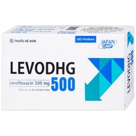 Thuốc Levodhg 500mg DHG điều trị nhiễm khuẩn (3 vỉ x 10 viên)