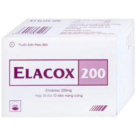 Thuốc Elacox 200mg Pymepharco điều trị viêm khớp dạng thấp (10 vỉ x 10 viên)