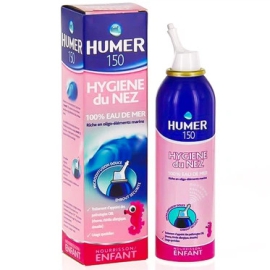 Nước biển xịt mũi Humer 150 Hygiene Du Nez hỗ trợ loại bỏ các chất nhầy trong cảm lạnh, viêm xoang (150ml)