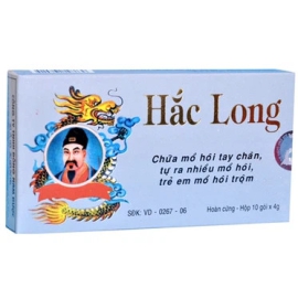 Thuốc Hắc Long Bảo Long chữa chứng mồ hôi tay chân, tự ra nhiều mồ hôi, trẻ em mồ hôi trộm (10 gói)