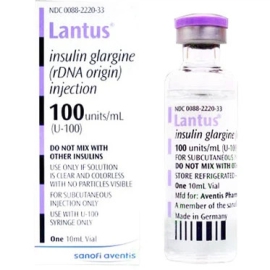 Thuốc tiêm Lantus 100units/ml Sanofi điều trị tiểu đường (10ml)