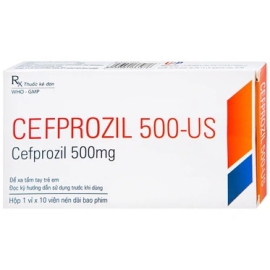 Thuốc Cefprozil 500-US Pharma điều trị viêm tai giữa cấp tính (10 viên)