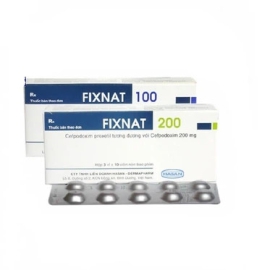 Thuốc Fixnat 200mg Hasan điều trị nhiễm khuẩn nhẹ và vừa (3 vỉ x 10 viên)