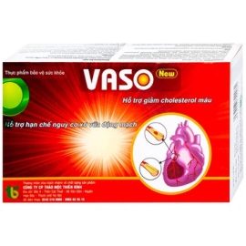 Viên uống Vaso New Thiên Bình hỗ trợ giảm cholesterol máu (30 viên)
