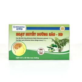 Thuốc Hoạt Huyết Dưỡng Não - HD điều trị suy giảm trí nhớ, thiểu năng tuần hoàn não (5 vỉ x 20 viên)
