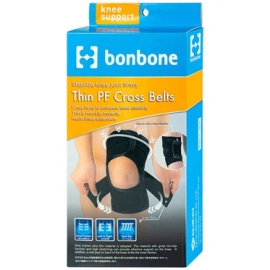 Đai cố định đầu gối Bonbone Thin PF Cross Belts Free Size hỗ trợ điều trị bệnh xương khớp