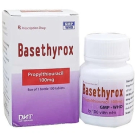Thuốc Basethyrox 100mg Hataphar điều trị tăng tuyến giáp (100 viên)