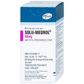 Bột pha tiêm Solu-Medrol 40mg Pfizer chống viêm, ức chế miễn dịch