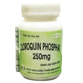 Thuốc Cloroquin Phosphat 250mg Mekophar phòng ngừa và điều trị sốt rét (200 viên)