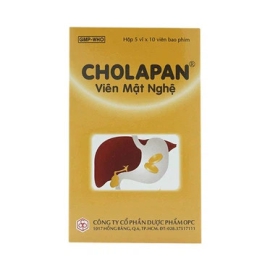 Viên Mật Nghệ Cholapan OPC điều trị đau vùng thượng vị (5 vỉ x 10 viên)