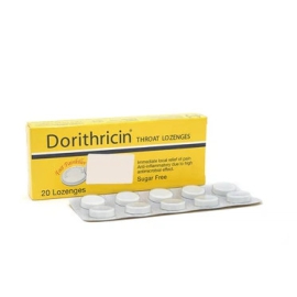 Viên ngậm Dorithricin Hyphens hỗ trợ điều trị nhiễm khuẩn miệng - họng (20 viên)