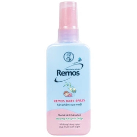Xịt xua muỗi Remos hương Khuynh Diệp xua muỗi suốt 6 giờ cho bé từ 6 tháng tuổi (60ml) (1)