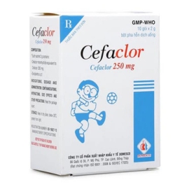 Thuốc Cefaclor 250mg Domesco điều trị viêm tai giữa, viêm xoang cấp (2g x 10 gói)
