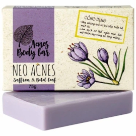 Xà phòng Acnes Body Bar La Beauté Saffron And Betel Leaf làm sạch da, ngừa mụn, mờ thâm (75g)