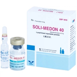 Thuốc Soli-Medon 40mg Bidiphar dùng chống viêm, giảm miễn dịch