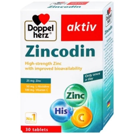Viên uống Zincodin Doppelherz Aktiv bổ sung kẽm và L-histidine (30 viên)