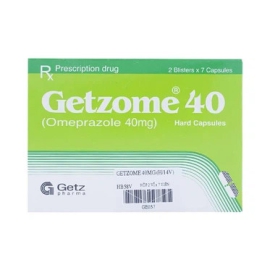 Thuốc Getzome 40mg điều trị loét dạ dày, tá tràng (14 viên)