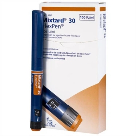 Bút tiêm Insulin Mixtard 30 Flexpen Novo Nordisk điều trị tiểu đường (5 cây)