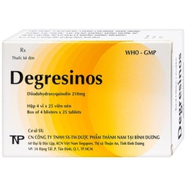 Thuốc Degresinos Thành Nam điều trị tiêu chảy cấp tính (4 vỉ x 25 viên)