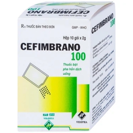 Thuốc bột pha hỗn dịch uống Cefimbrano 100 Vidipha hỗ trợ điều trị các trường hợp nhiễm khuẩn (10 gói)